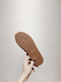 Nappa Leather Espadrille Sliders