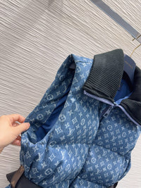 Denim Puffer Vest