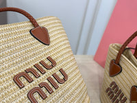 Woven Straw Tote Bag