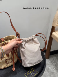 Raffia Bucket Bag