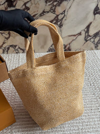 Raffia Woven Tote Bag