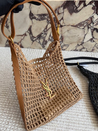 Raffia Oxalis Crochet Shoulder Bag