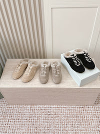 26S Shearling Knight Runner Mules