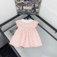 Short-Sleeved Dress with Peter Pan Collar