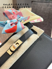 Mini Kelly 20 Style Noir Epsom Leather