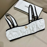 Contrast Trim Bikini Set