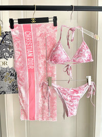 Oblique 3-Piece Bikini Set
