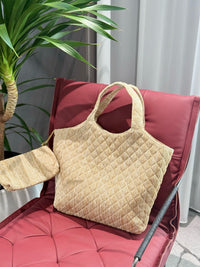 Icare Maxi Shopping Bag Beige