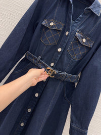26S Denim Midi Dress