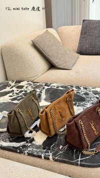 Niki Suede Shoulder Bag