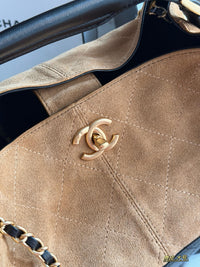 Suede Shopping Bag