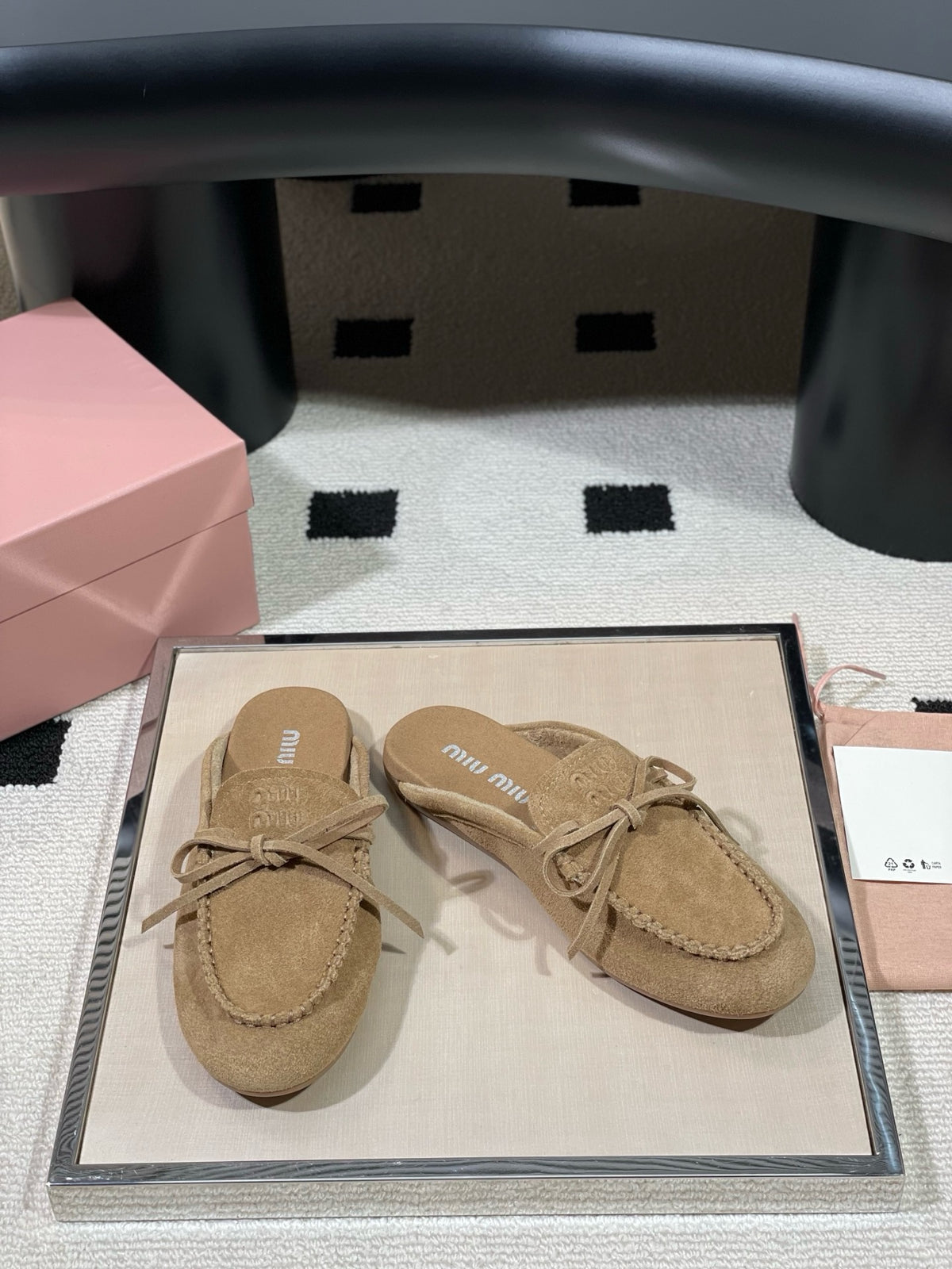 Suede Deck Mules