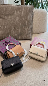 Mini Charlie Quilted Top-Handle Crossbody