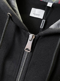 Check Zip Hoodie