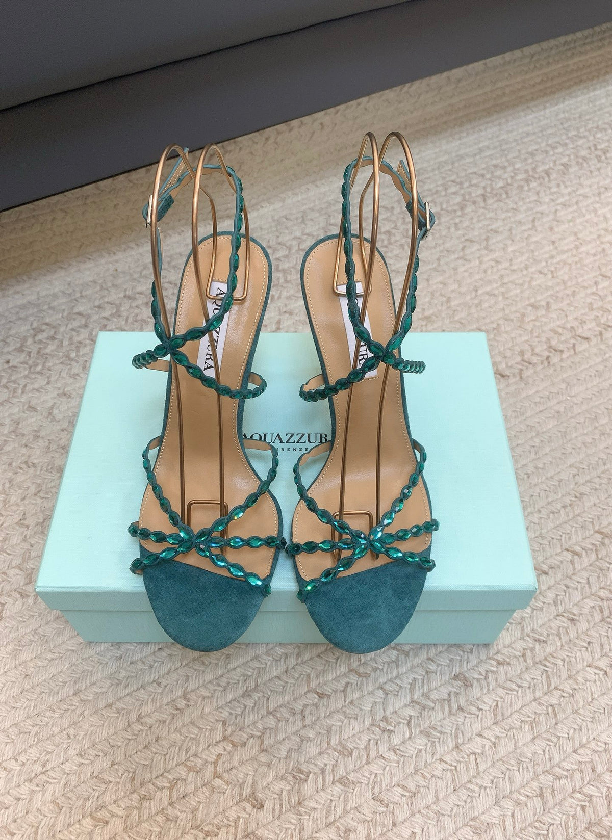 Tequila Embellished Leather Sandals