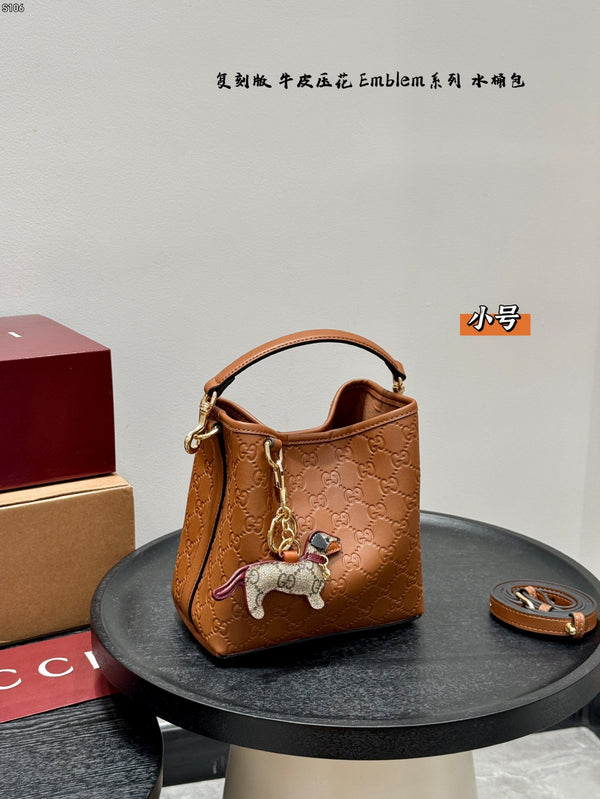 Emblem Small Bucket Bag