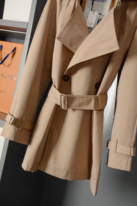 Check Trench Coat