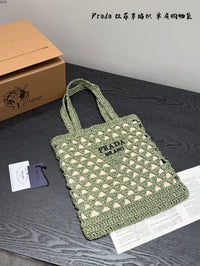 Crochet Raffia Tote Bag