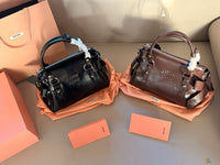 Beau Leather Top-Handle Bag