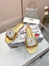 Bianca Leather Slides