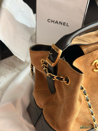 Suede Shopping Bag