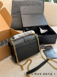 College Leather Shoulder Bag
