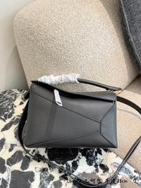 Leather Puzzle Edge Bag