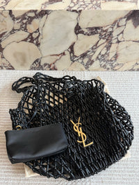 Icare Beaded Wood Tote