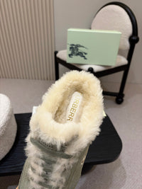 26S Shearling Knight Runner Mules