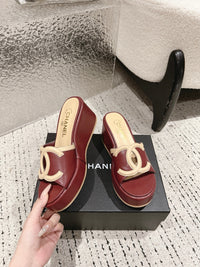 Platform Slide Sandals