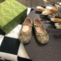 Horsebit Ballet Flat Beige Monogram
