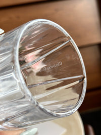 Maison Tumbler Cannage Transparent Crystal Glasses Set of 4