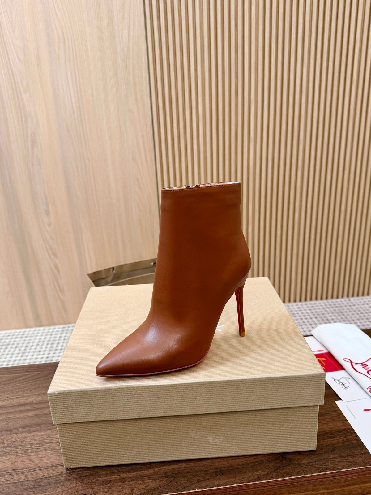 Kate Max Leather Ankle Boots