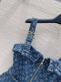 Monogram Denim Dress