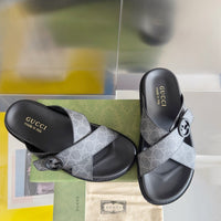Double Strap Slide Sandals