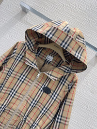 Check Hooded Jacket