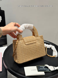 Raffia Kelly Bag