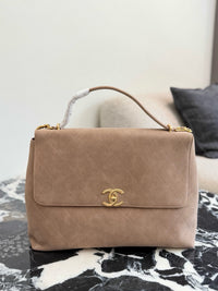 26C Suede Flap Bag