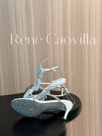 Caovilla Satin Floral Cleo Sandals