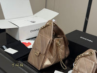 25 Hobo Bag Metallic Rose Gold