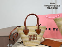 Woven Straw Tote Bag