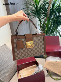 Padlock Top Handle Bag