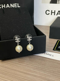 Logo Pearl Earrings