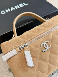 Suede Vanity Bag