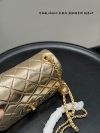 Mini Flap Bag with Gold Ball