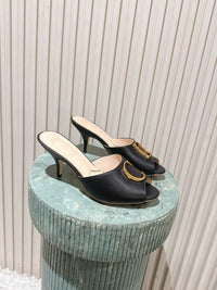 26S Initials Heeled Sandals