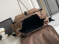 Explore Re-Nylon and Leather Backpack