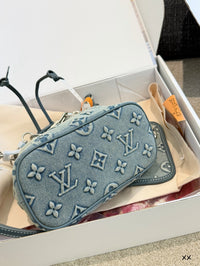 Monogram Denim Bucket Bag