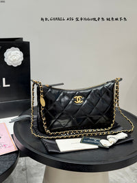 Shiny Quilted Hobo Bag
