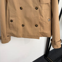 Cropped Gabardine Mayfair Trench Jacket
